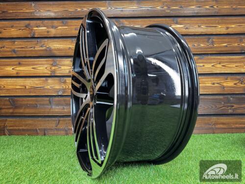 Ratlankis Ford Starro Tourneo Transit style 18X8J 5X160 ET48 65.1 Black with Diamond cut