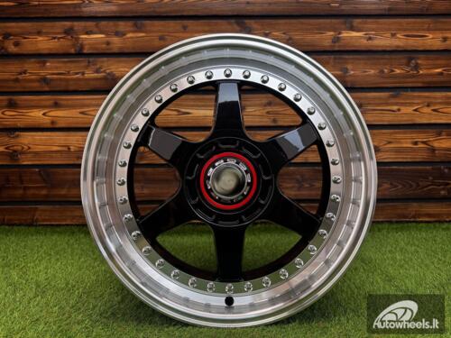 Ratlankis Racing Beat RB-02 Style R17X8 5X100/5X114.3 ET35 73.1 Black with Diamond cut lip