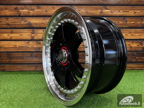 Ratlankis Racing Beat RB-02 Style R17X8 5X100/5X114.3 ET35 73.1 Black with Diamond cut lip