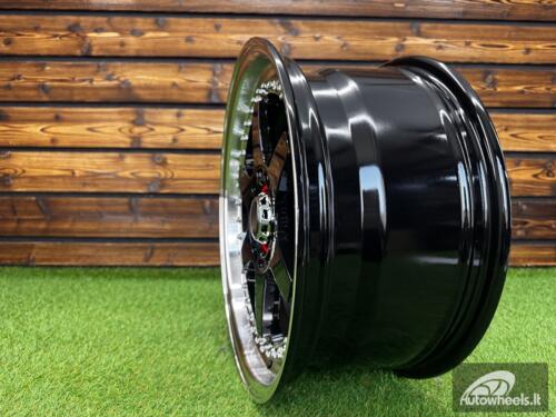 Ratlankis Racing Beat RB-02 Style R17X8 5X100/5X114.3 ET35 73.1 Black with Diamond cut lip