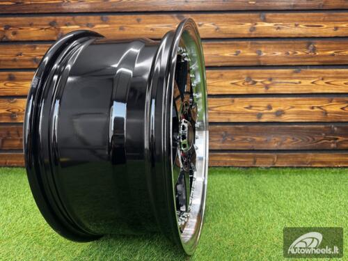 Ratlankis Racing Beat RB-02 Style R17X8 5X100/5X114.3 ET35 73.1 Black with Diamond cut lip
