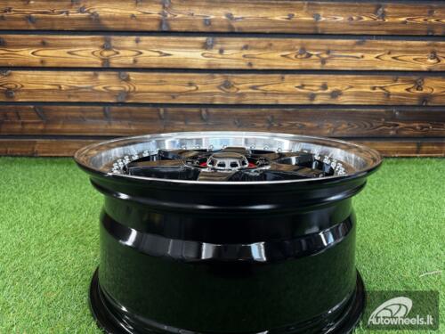Ratlankis Racing Beat RB-02 Style R17X8 5X100/5X114.3 ET35 73.1 Black with Diamond cut lip