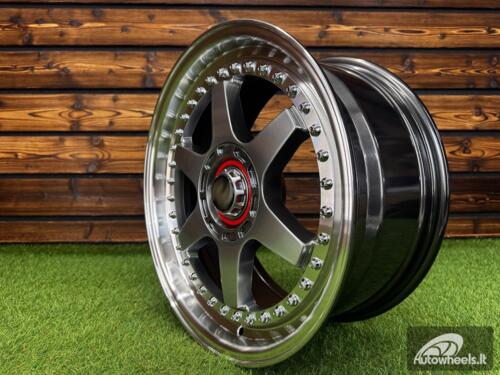 Ratlankis Racing Beat RB-02 Style R17X8 5X100/5X114.3 ET35 73.1 Grey with Diamond cut lip