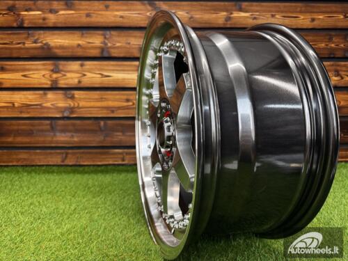 Ratlankis Racing Beat RB-02 Style R17X8 5X100/5X114.3 ET35 73.1 Grey with Diamond cut lip