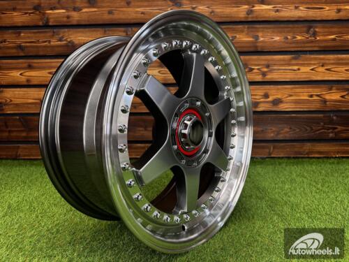 Ratlankis Racing Beat RB-02 Style R17X8 5X100/5X114.3 ET35 73.1 Grey with Diamond cut lip