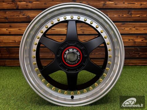 Ratlankis Racing Beat RB-02 Style R17X8 5X100/5X114.3 ET35 73.1 Black half matt with Diamond cut lip