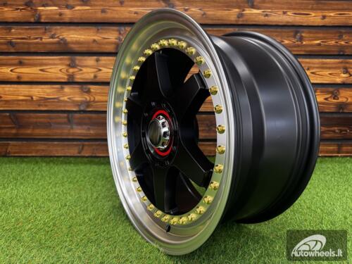 Ratlankis Racing Beat RB-02 Style R17X8 5X100/5X114.3 ET35 73.1 Black half matt with Diamond cut lip