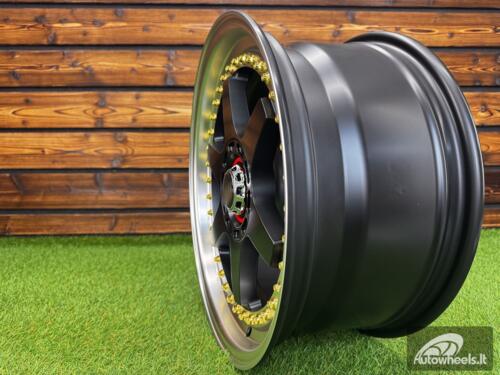 Ratlankis Racing Beat RB-02 Style R17X8 5X100/5X114.3 ET35 73.1 Black half matt with Diamond cut lip