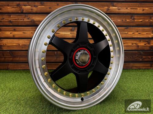 Ratlankis Racing Beat RB-02 Style R17X8 5X100/5X114.3 ET35 73.1 Black half matt with Diamond cut lip