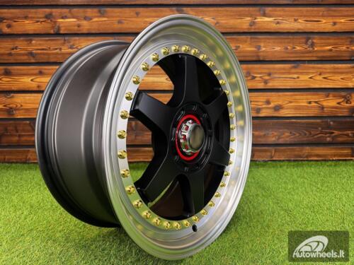 Ratlankis Racing Beat RB-02 Style R17X8 5X100/5X114.3 ET35 73.1 Black half matt with Diamond cut lip