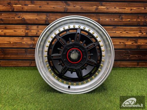 Ratlankis Star Racing Spoke R17X8 5X100/5X114.3 ET35 73.1 Black half matt with Diamond cut lip