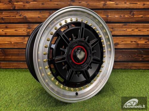 Ratlankis Star Racing Spoke R17X8 5X100/5X114.3 ET35 73.1 Black half matt with Diamond cut lip