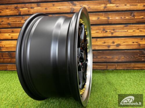 Ratlankis Star Racing Spoke R17X8 5X100/5X114.3 ET35 73.1 Black half matt with Diamond cut lip