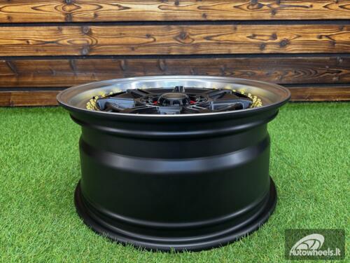 Ratlankis Star Racing Spoke R17X8 5X100/5X114.3 ET35 73.1 Black half matt with Diamond cut lip