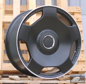 Ratlankis R20x9.5  5X130  ET  35  84.1  F5133  (BYF3111)  Black Half Matt+Polished Lip (BLHMPL)  For MER  (Z1+Z2)  (HYBRID FORGED MONOBLOCK)