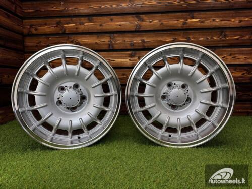 Ratlankis Mercedes Barock Style E 17X8J 5X112 ET30 66.6 Silver with Diamond Cut Lip