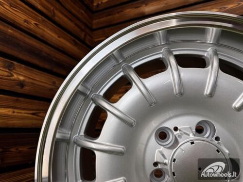 Ratlankis Mercedes Barock Style E 17X8J 5X112 ET30 66.6 Silver with Diamond Cut Lip
