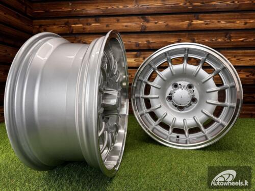 Ratlankis Mercedes Barock Style E 17X8J 5X112 ET30 66.6 Silver with Diamond Cut Lip