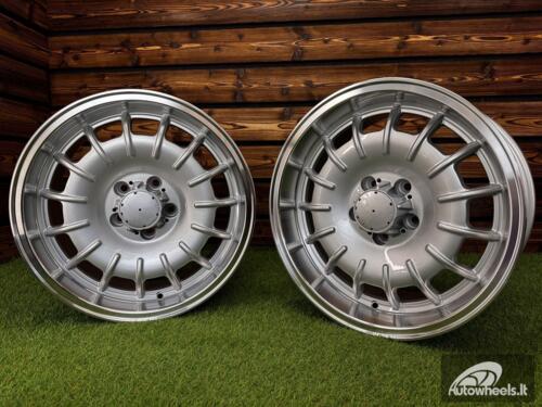 Ratlankis Mercedes Barock Style E 17X9J 5X112 ET30 66.6 Silver with Diamond Cut Lip