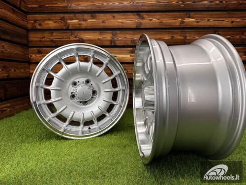 Ratlankis Mercedes Barock Style E 17X9J 5X112 ET30 66.6 Silver with Diamond Cut Lip