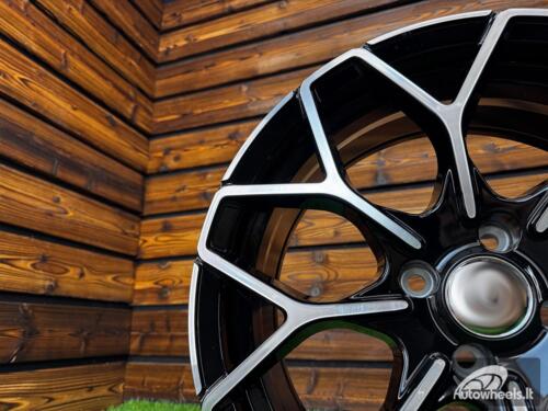 Ratlankis Smart Brabus Style 16X6J 3X112 ET24 57.1 Black with Diamond cut