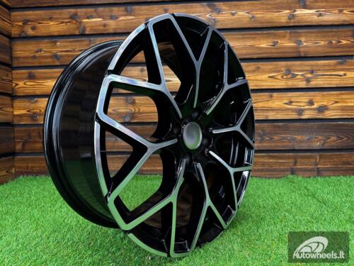 Ratlankis Smart Brabus Style 16X6J 3X112 ET24 57.1 Black with Diamond cut