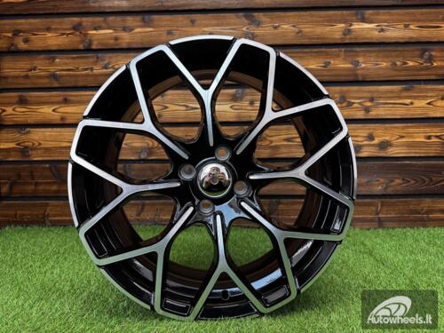 Ratlankis Smart Brabus Style 17X7J 3X112 ET27 57.1 Black with Diamond cut