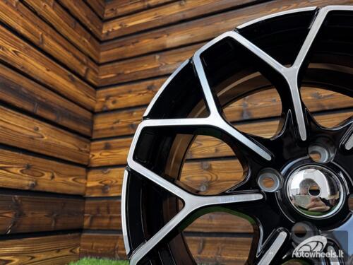 Ratlankis Smart Brabus Style 17X7J 3X112 ET27 57.1 Black with Diamond cut
