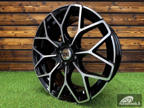 Ratlankis Smart Brabus Style 17X7J 3X112 ET27 57.1 Black with Diamond cut