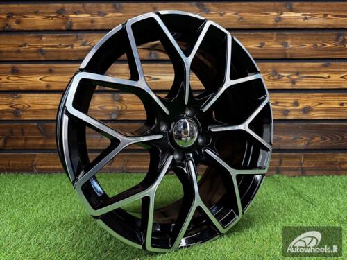Ratlankis Smart Brabus Style 17X7J 3X112 ET27 57.1 Black with Diamond cut