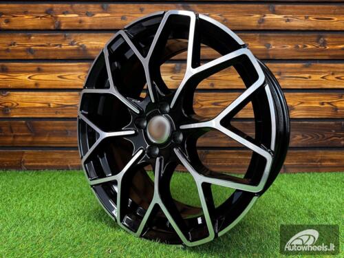 Ratlankis Smart Brabus Style 16X6J 4X100 ET24 57.1 Black with Diamond cut