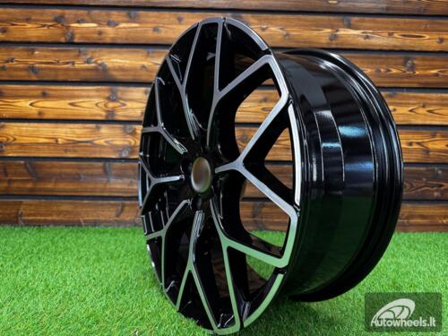Ratlankis Smart Brabus Style 16X6J 4X100 ET24 57.1 Black with Diamond cut