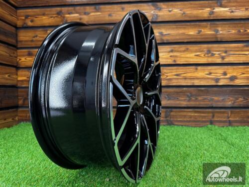 Ratlankis Smart Brabus Style 16X6J 4X100 ET24 57.1 Black with Diamond cut