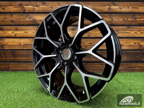 Ratlankis Smart Brabus Style 17X7J 4X100 ET27 57.1 Black with Diamond cut