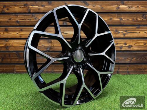 Ratlankis Smart Brabus Style 17X7J 4X100 ET27 57.1 Black with Diamond cut