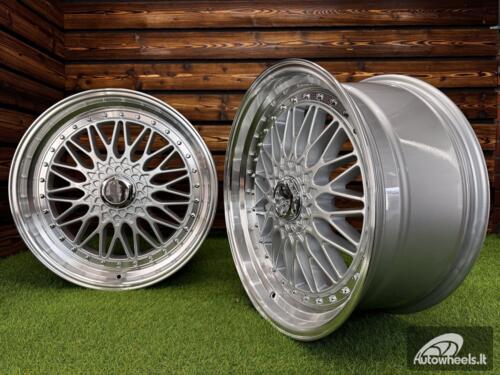 Ratlankis BBS RS Style R19X8.5J 5X113/5X120 ET35 72.6 Silver with Diamond cut lip