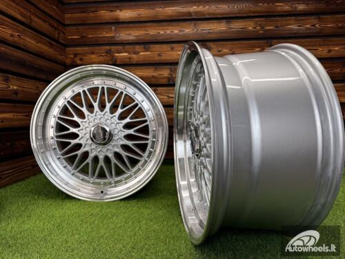 Ratlankis BBS RS Style R19X8.5J 5X113/5X120 ET35 72.6 Silver with Diamond cut lip