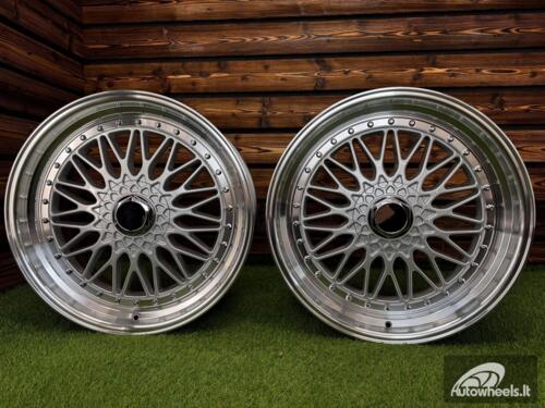 Ratlankis BBS RS Style R20X8.5J 5X113/5X120 ET35 72.6 Silver with Diamond cut lip