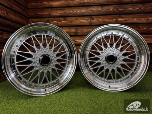 Ratlankis BBS RS Style R20X8.5J 5X113/5X120 ET35 72.6 Silver with Diamond cut lip