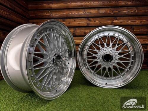 Ratlankis BBS RS Style R20X8.5J 5X113/5X120 ET35 72.6 Silver with Diamond cut lip