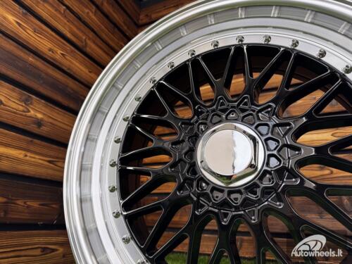 Ratlankis BBS RS Style R20X8.5J 5X113/5X120 ET35 72.6 Black with Diamond cut lip