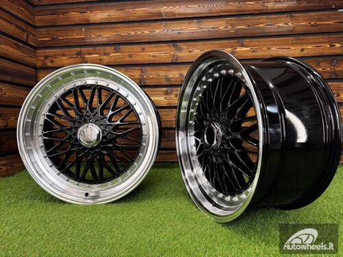 Ratlankis BBS RS Style R20X8.5J 5X113/5X120 ET35 72.6 Black with Diamond cut lip