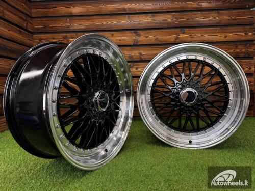 Ratlankis BBS RS Style R20X8.5J 5X113/5X120 ET35 72.6 Black with Diamond cut lip