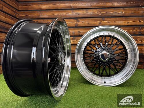 Ratlankis BBS RS Style R20X8.5J 5X113/5X120 ET35 72.6 Black with Diamond cut lip