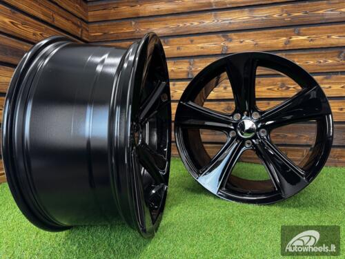 Ratlankis 5 Spoke 128 Style R20X10 5X120 ET25 74.1 Black