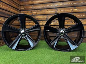 Ratlankis 5 Spoke 128 Style R20X9 5X120 ET24 74.1 Black