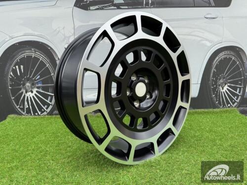 Ratlankis Land Rover Defender Octa Style R20X9J 5X120 ET35 72.6 Satin Black with Diamond Cut / Fit for Range Rover Sport, Defender