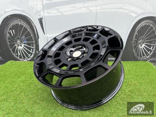 Ratlankis Land Rover Defender Octa Style R22X9J 5X120 ET35 72.6 Gloss Black / Fit for Range Rover Sport, Defender
