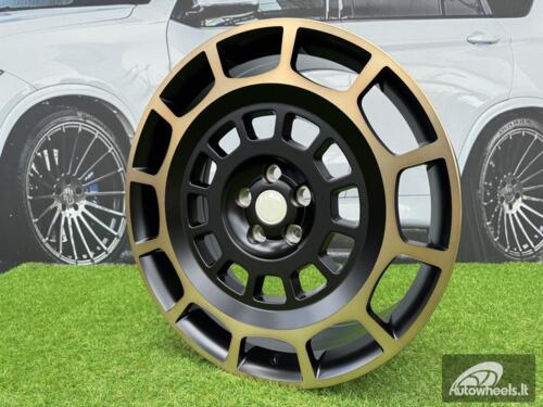 Ratlankis Land Rover Defender Octa Style R22X9J 5X120 ET35 72.6 Satin Black with Diamond Cut and Bronze Tint / Fit for Range Rover Sport, Defender