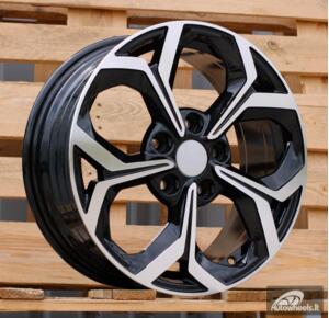 Ratlankis R17x7  5X114.3  ET  53  67.1  FE175  (YF5694)  Black Polished (MB)  For KIA  (P2)  (HYBRID FORGED)